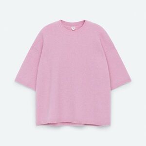 Arket Alpaca + Wool Blend Short Sleeve Sweater